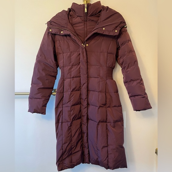 Cole Haan Taffeta Down Coat - Picture 2 of 11
